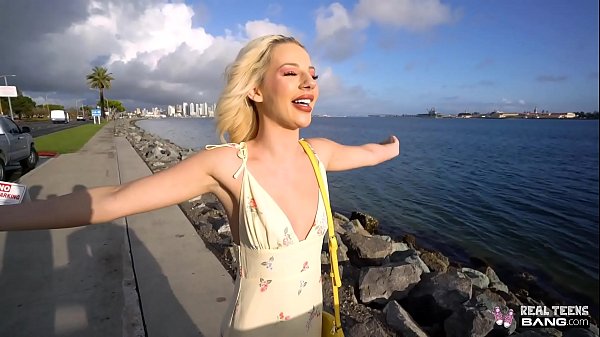 Real Teens - Sexy Tiny Blonde Teen On First Porn Shoot