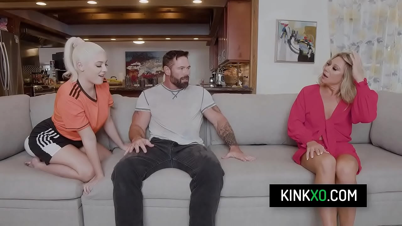 Hot blonde teen curious as to what her stepdad&rsquo;s cock might feel like inside of her