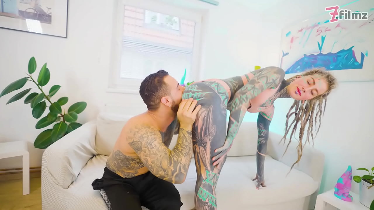 Tatted Babe Destroyed by Huge Italian Cock &ndash; Deep Gags, ATM, Gapes & Full-Body Cumshot