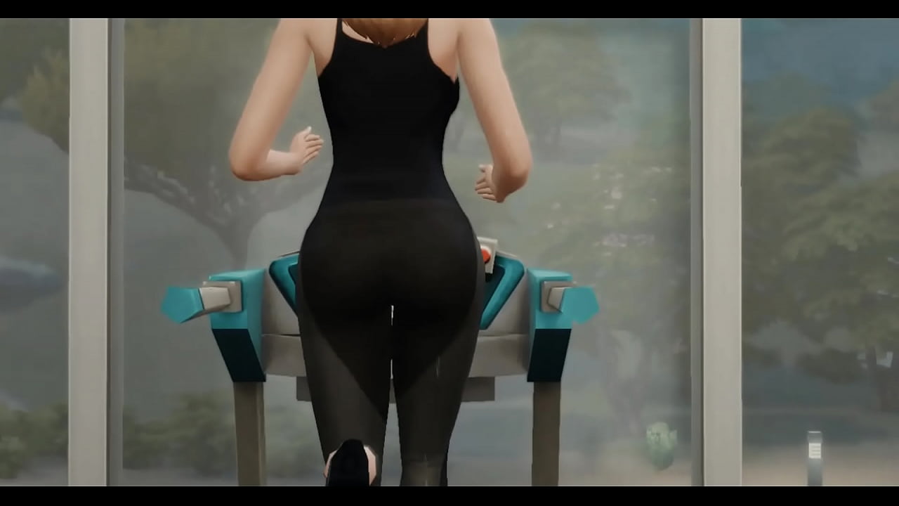 Rubia caliente y entrenador follan en el gimnasio