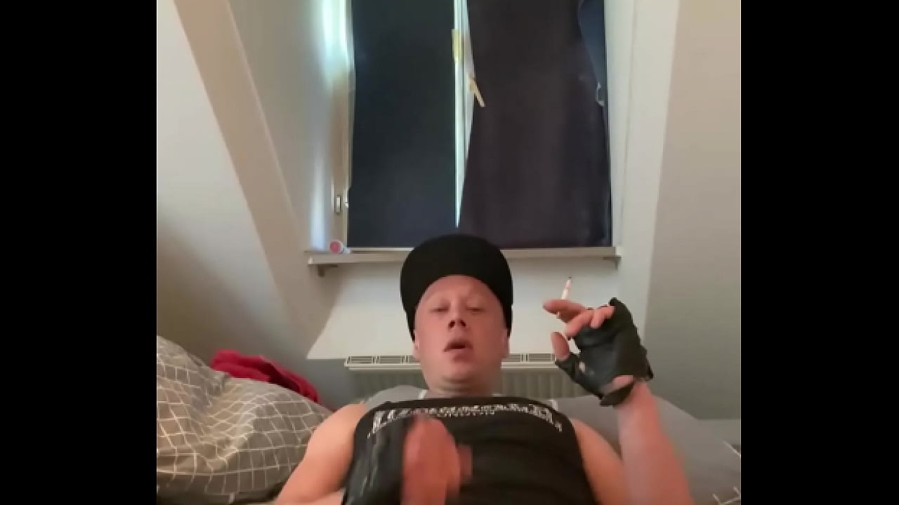 Cumshot in the morning in adidas chile 62 pants