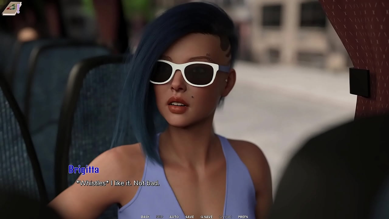 Taboo University #58 - Hot Emo Girl Gives Me A Handjob Inside A Public Bus - 3D Porn Games