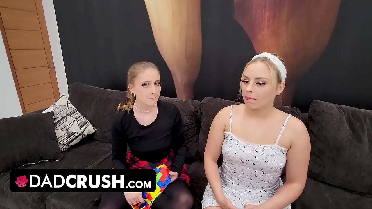 DadCrush - Big Assed Babe And Her Bestie Anna Claire Clouds And Laney Grey Share Stud's Dick