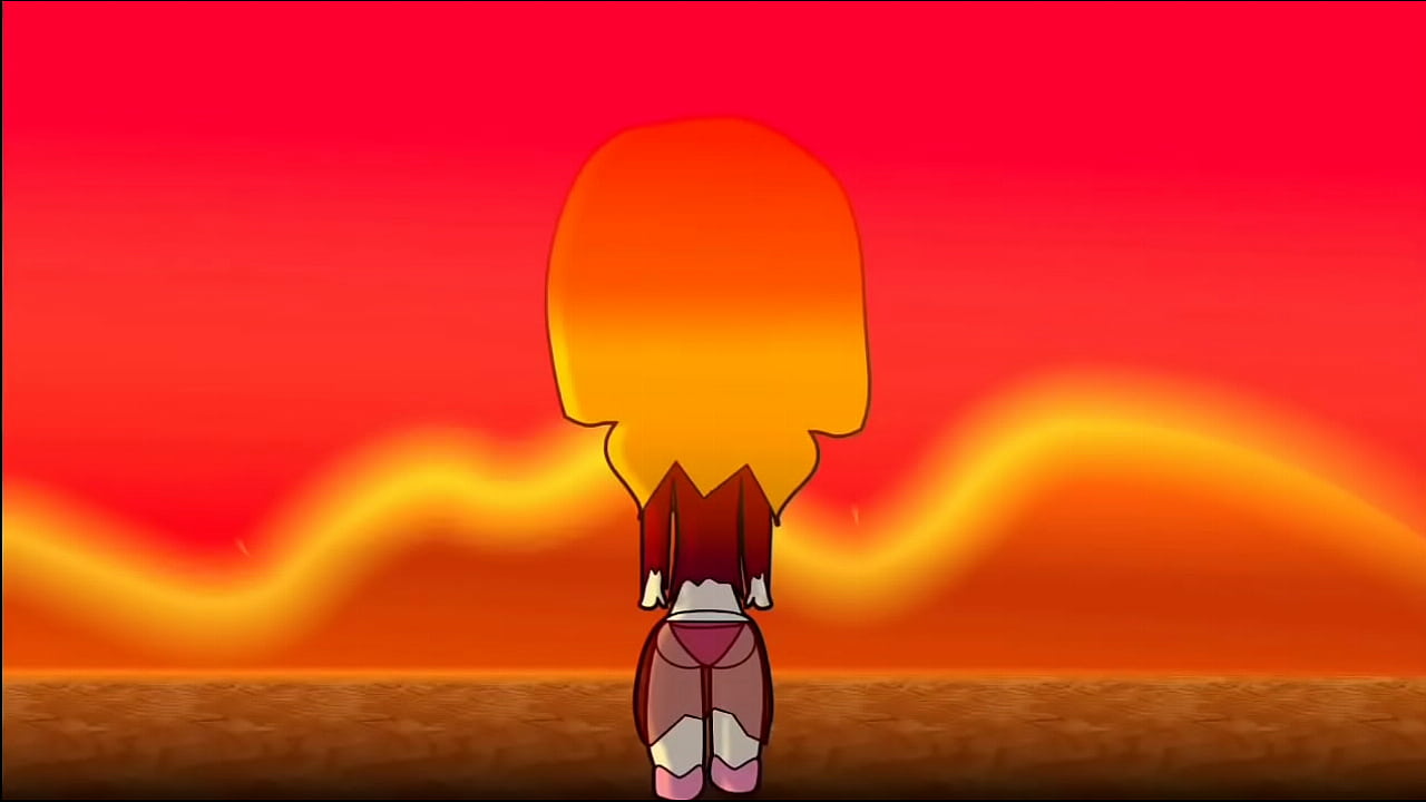 a short animation Part 2 Orange Hair girl farting
