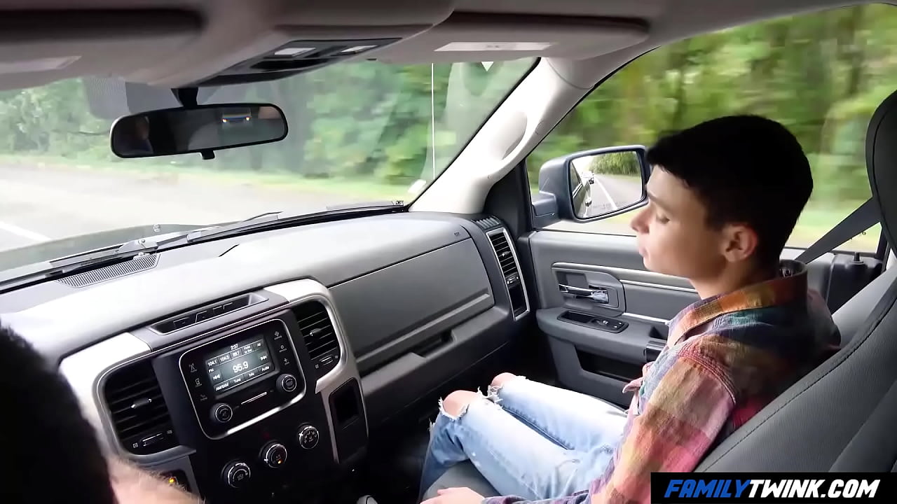 Stepdad Fucks his Boy on the Road