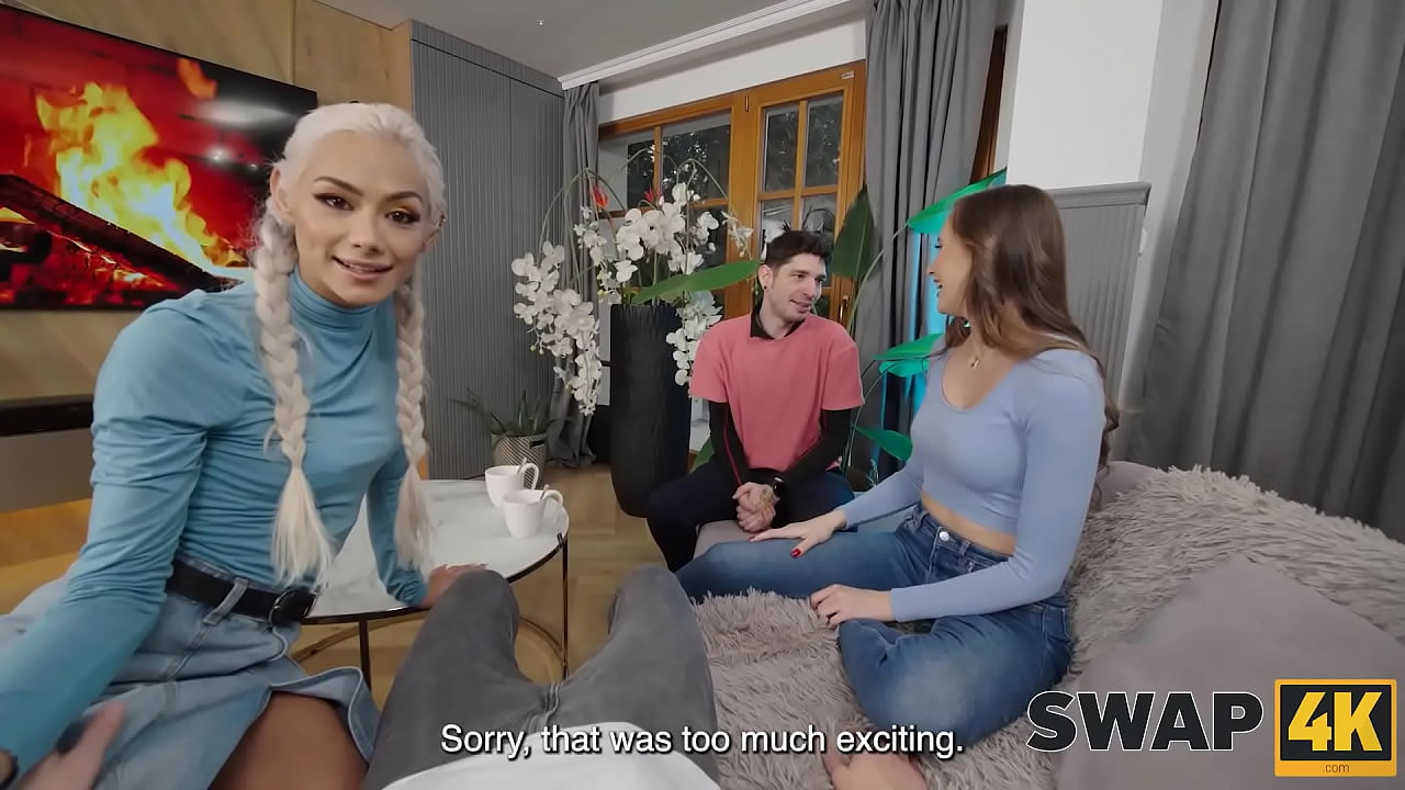 SWAP4K. Sexy girl with nice tits thought we&rsquo;re the castle owners. Hot sex with Stacy Cruz, Veronica Leal & Charlie Dean