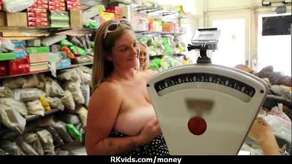 Slutty amateur babe is paid cash from some crazy public sex 16