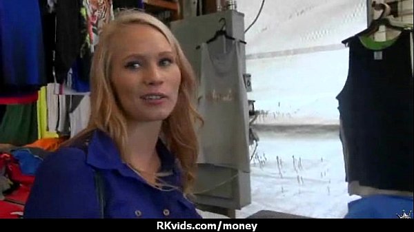 Tight teen fucks a man in front of the camera for cash 22