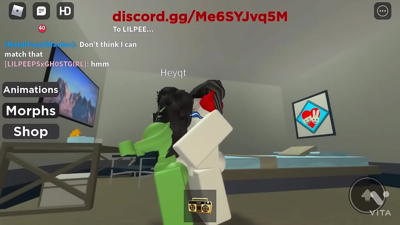 Roblox girl being filled