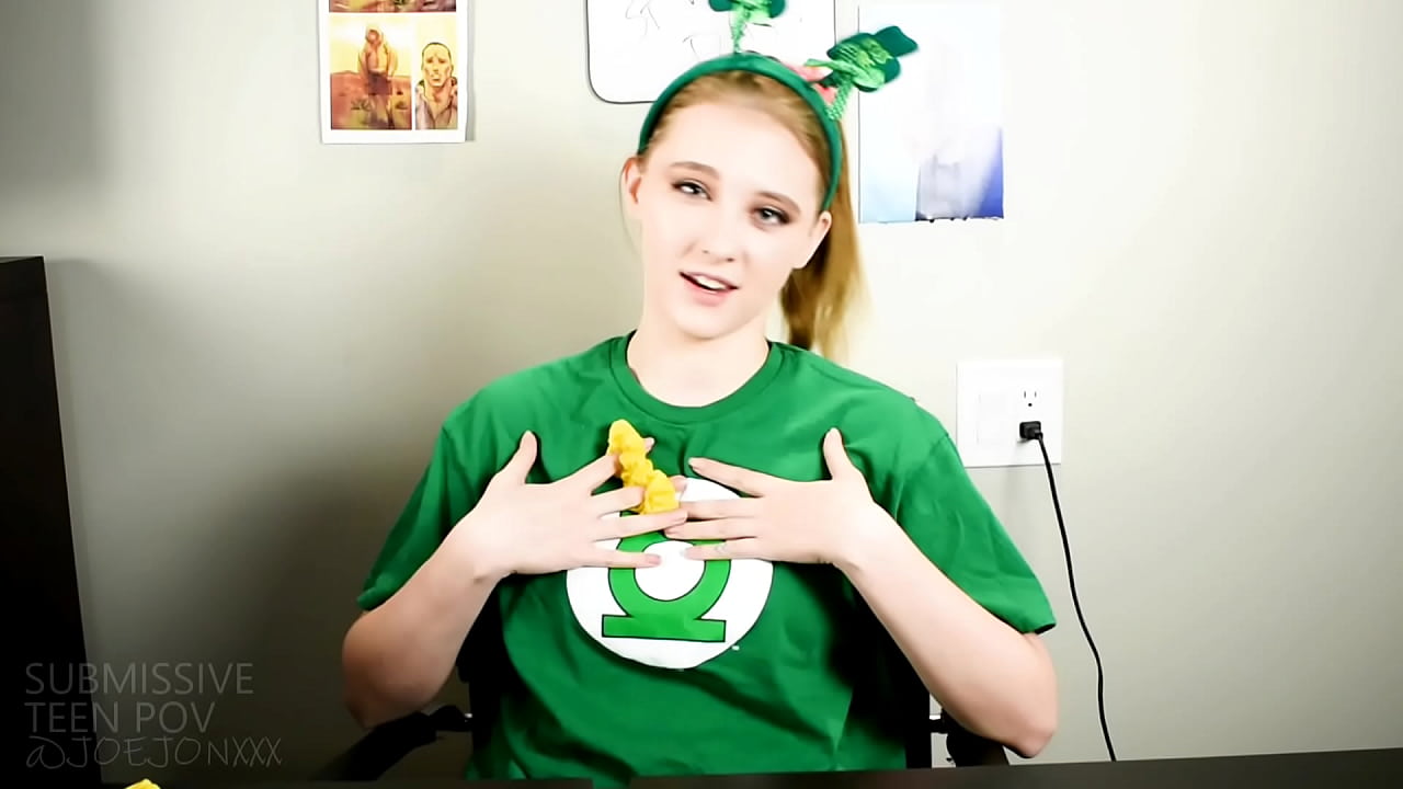 Eighteen year old Melody Marks lays back and lets old man taste her age pussy has difficulty penetrating herself with her finger