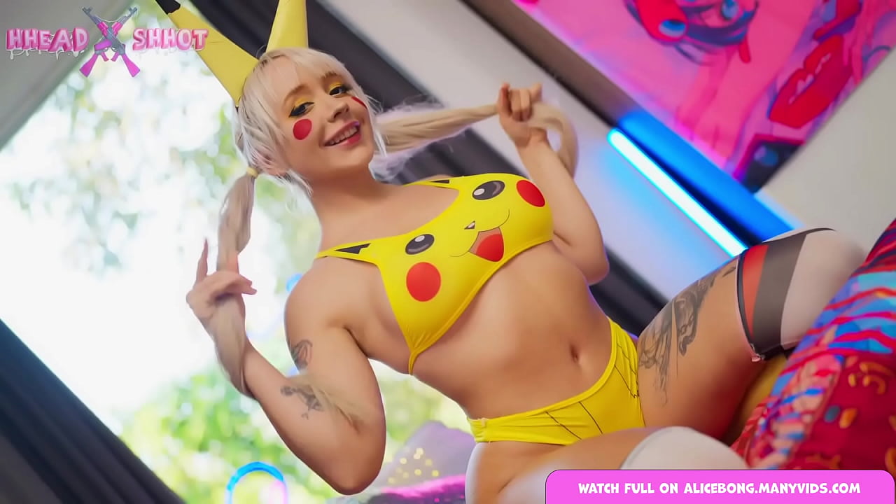 Busty pikachu was caught and punished by a big dick AliceBong