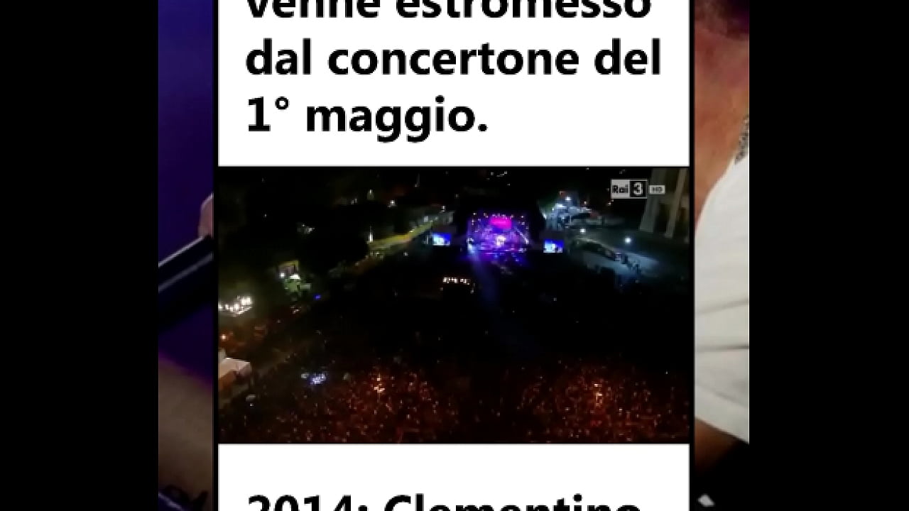 Quando Clementini omaggi&ograve; Fibra al concertone del 1&deg; maggio.
