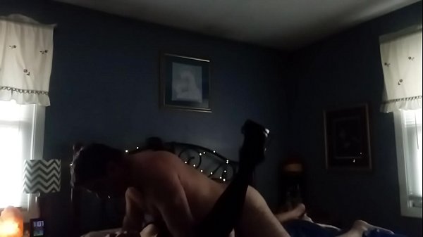 Amateur romantic loving couple has intense daytime sex