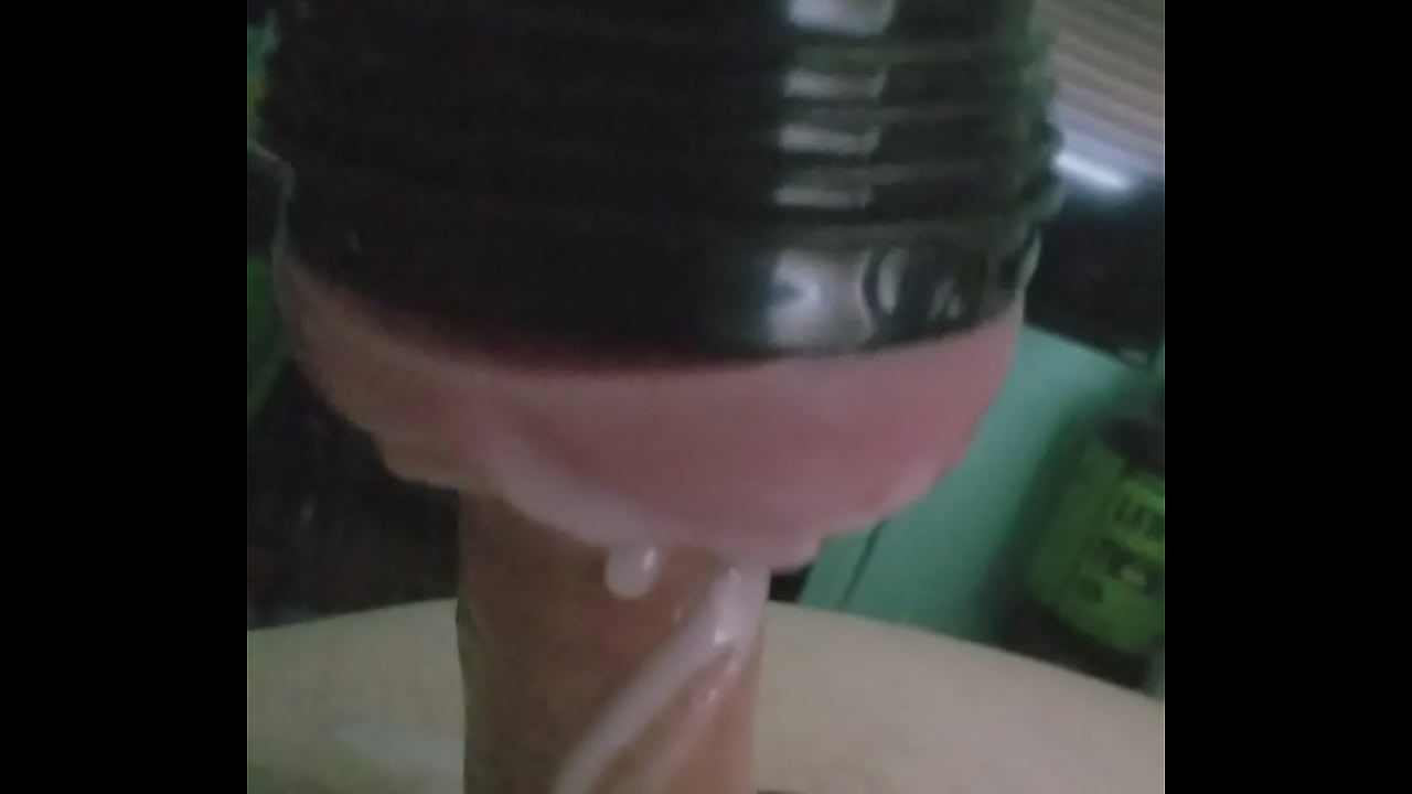 Fleshlight oozing cumshot