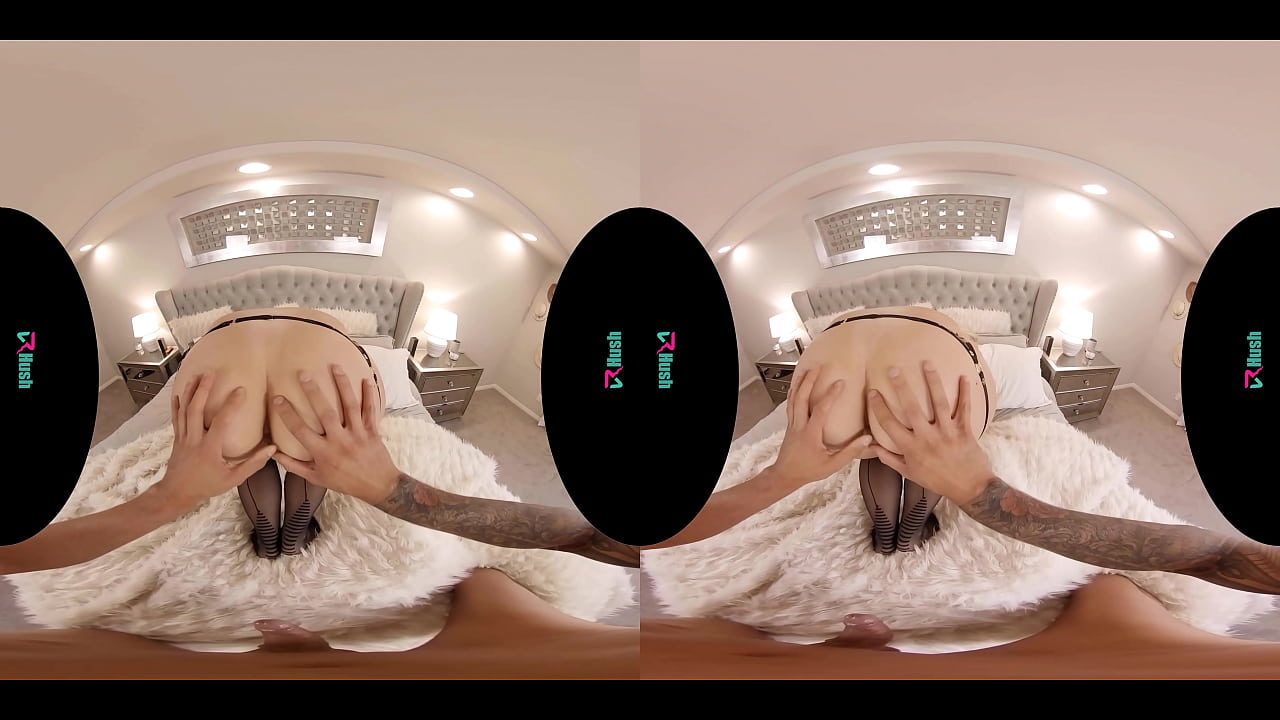 Big booty blonde lets you cum inside her ass in virtual reality