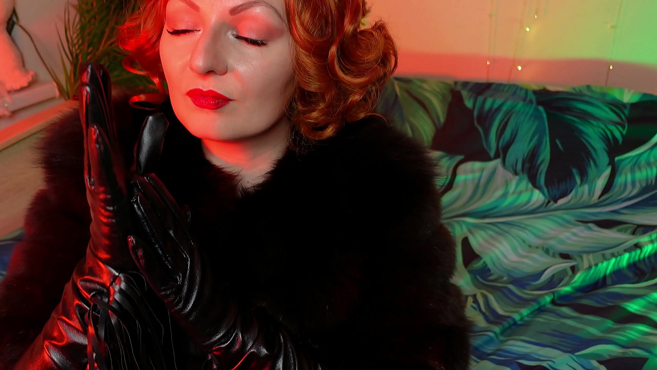 Mistress in FUR close up ASMR video teasing