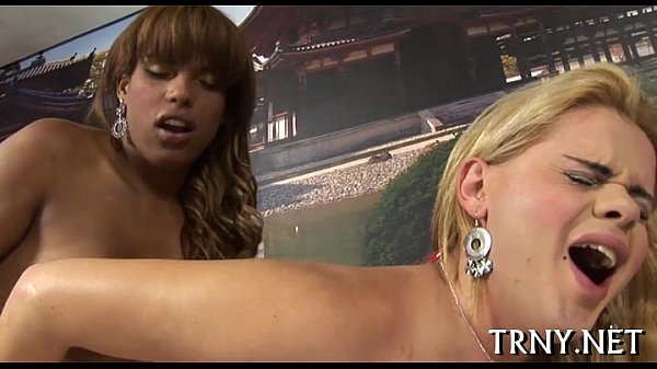 T-girl gagged, screwed & fisted