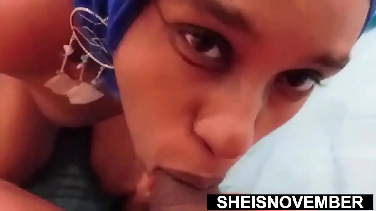 Taboo Tongue Spraying With Step Father Sticky Sperm In Cute Ebony Geek Step Daughter Sheisnovember Shy Throat, With Giant Boobs And Erect Nipples Out, Sneaking Into Her Room For POV Blowjob & Cumshot Facial By Msnovember