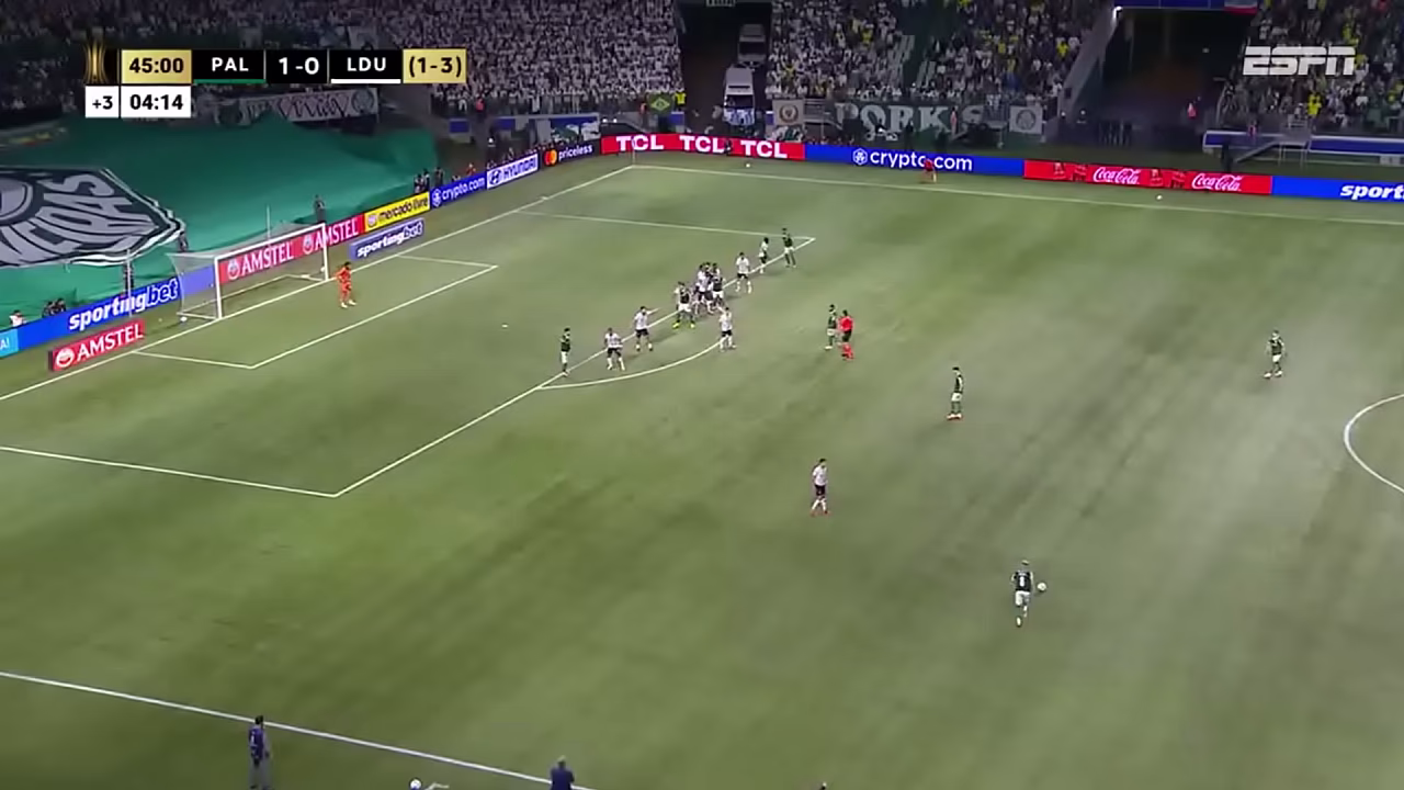 palmeiras x Ldu (4&times;0) jogo hist&oacute;rico,nesse dia era feliz, s&oacute; que dia 29/11 tudo mudou,te amo Palmeiras,vamo pra cima crlh kkkkk
