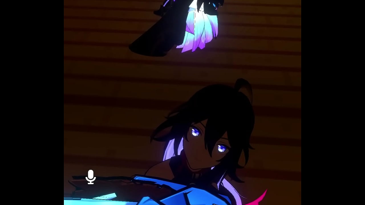 A girl sucking a desktop player off