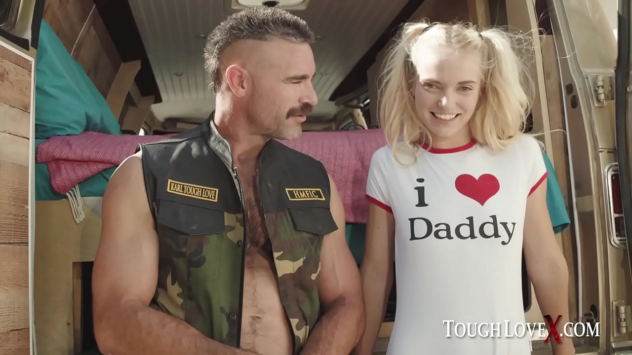 Skinny blonde cutie will do anything for her stepdaddy