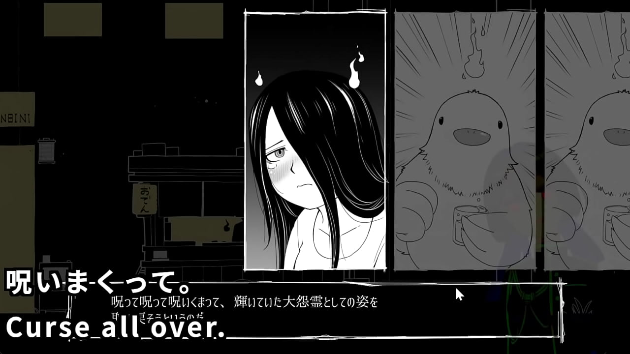 The lady ghost who appears on TV, learn boxing techniques1/2