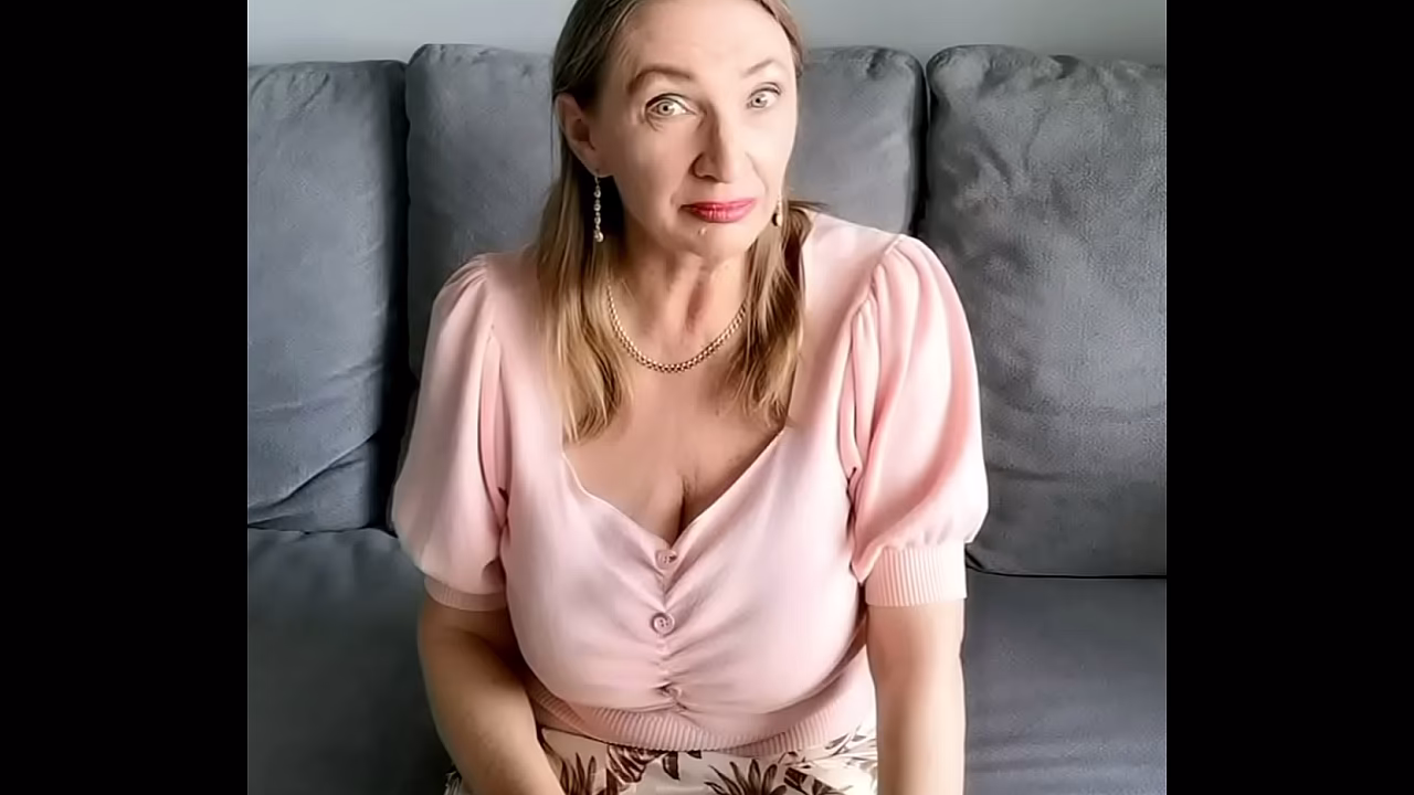 Mature Woman Comforts Young Man After Breakup With Striptease and Bedroom Lessons