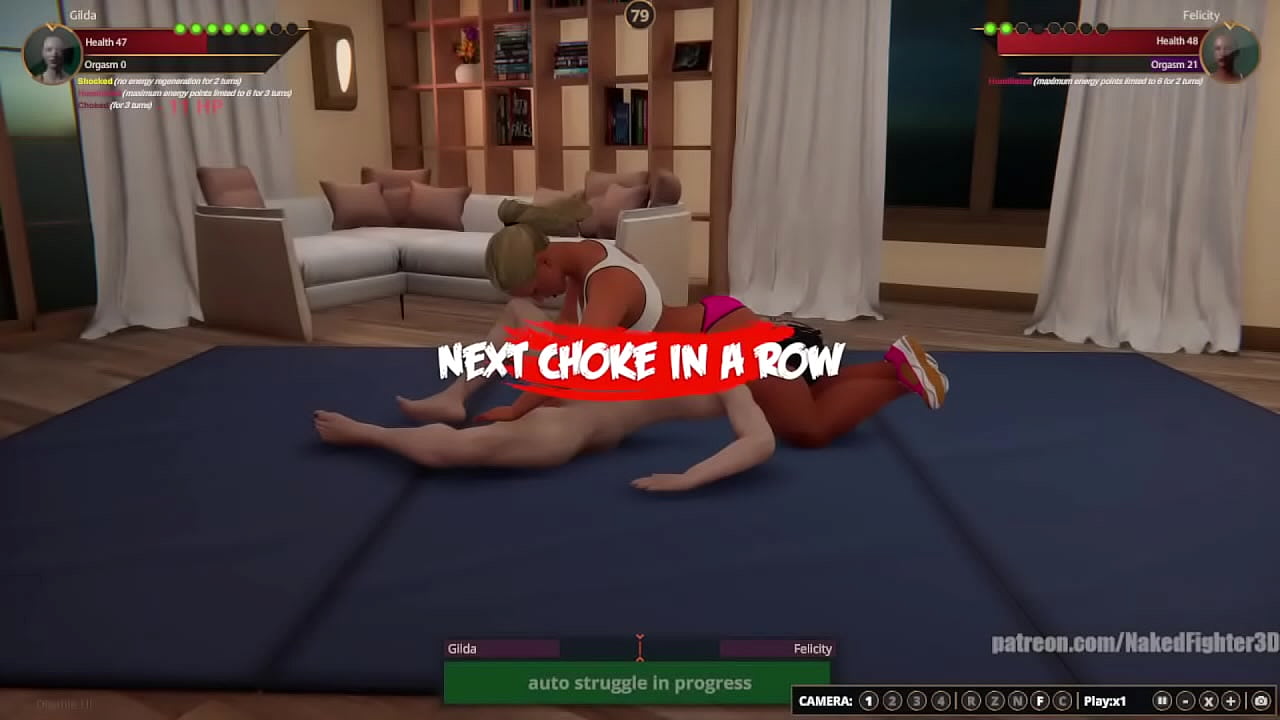 Gilda VS Felicity [NF3D Lesbian Competitive Sex]