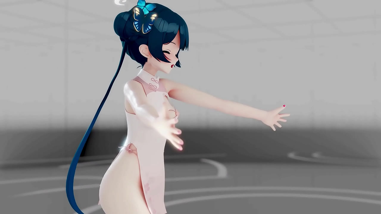 Blue Archive Ryuuge Kisaki Hentai Undress Dance Mmd 3D Blue Hair (CLIP)
