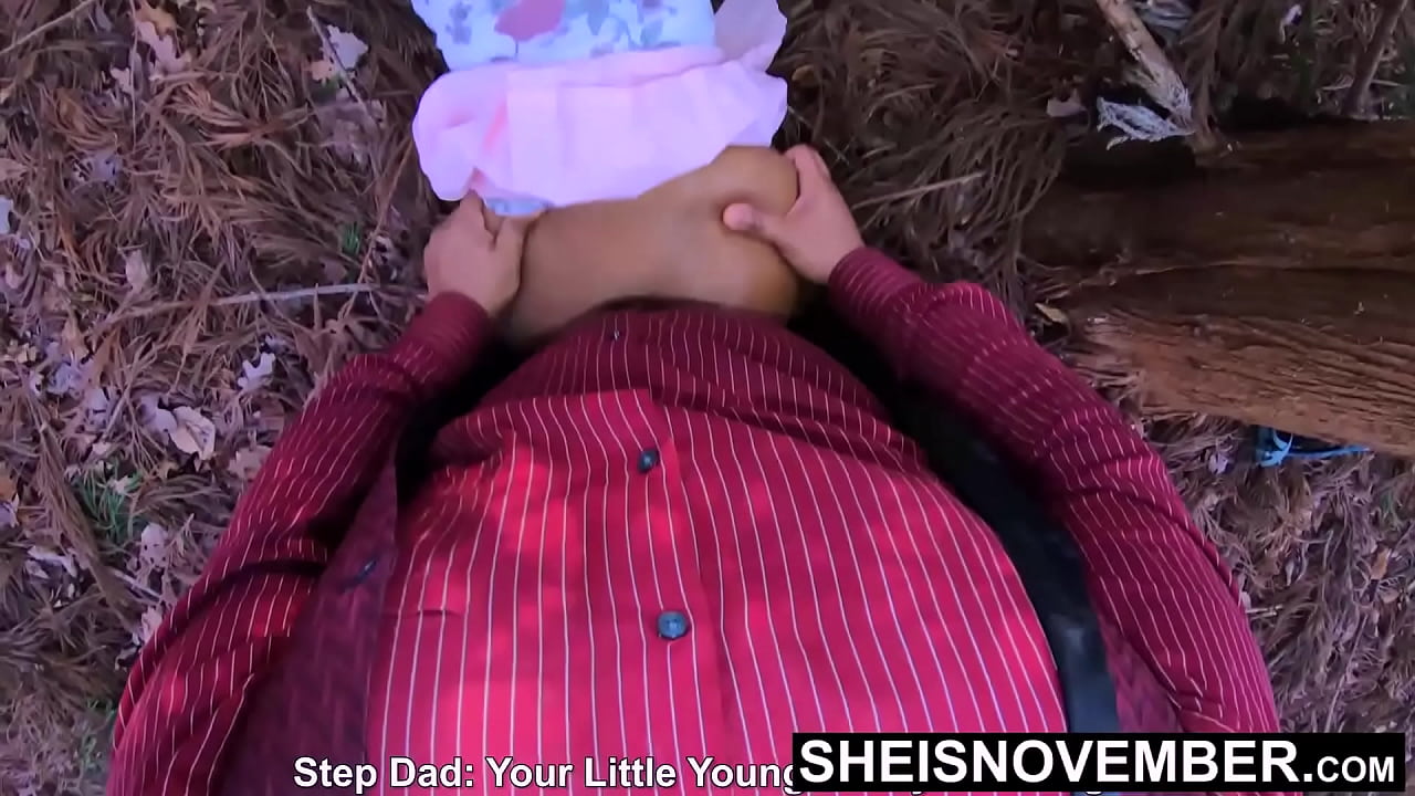 Panties Down On All Four Knees in Dirt Msnovember StepFather Ejaculates Semen On Her Arching Butt Crack After Humping Her Pussy In The Woods hump humping panties Hiding Behind the Trees Outdoors on Sheisnovember