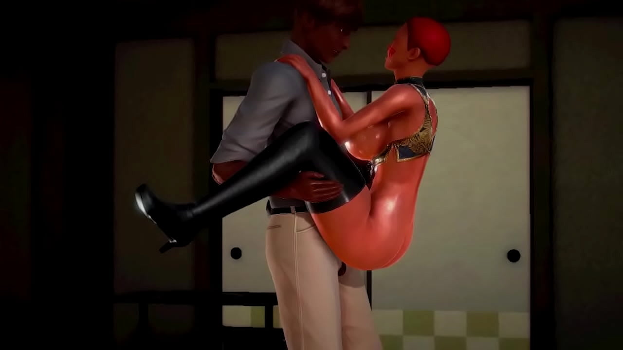 3D large boobed half asian fucked