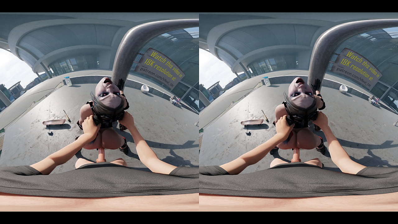 VReal 18K Harley Quinn Outdoors while the Cops are not here yet -  Laughing