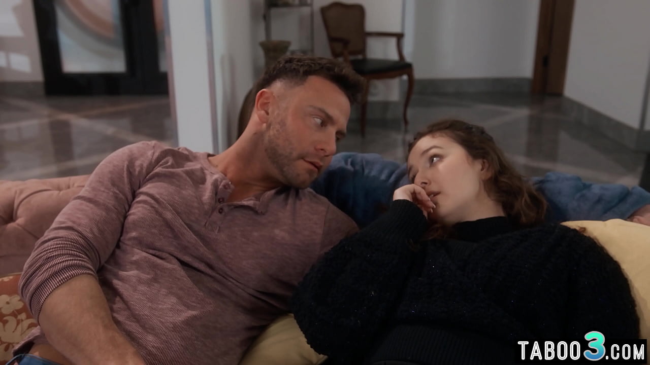 Teen Leana Lovings lure into taboo family foursome fuck by her MILF stepmom