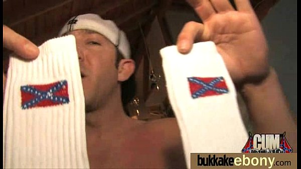 First time ebony with a group of white dicks 19