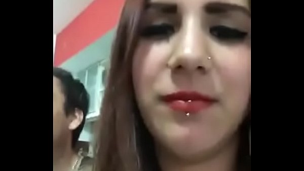 Latina having fun on scope