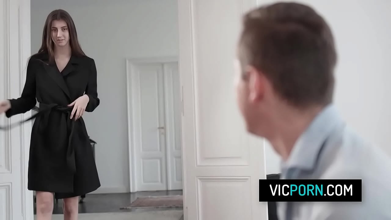 Pretty slut takes hard cock in her mouth and pussy