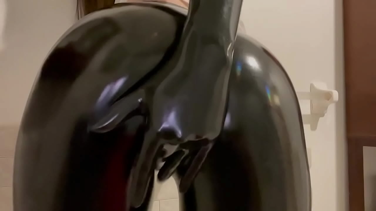 Latex, boots, shiny, touch
