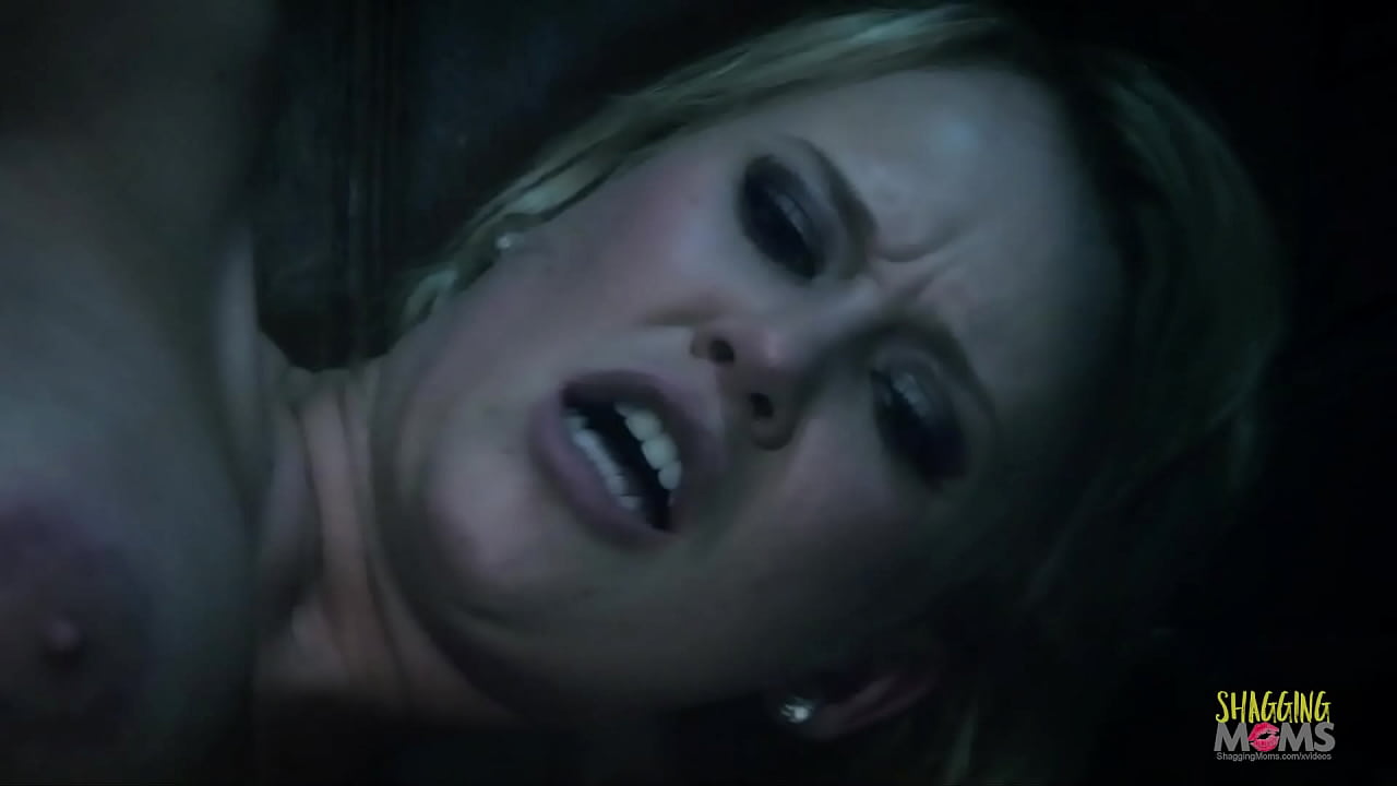 Shy but intrigued milf sees a vampire on the staircase, so she takes her candles and goes up to him. As she does, she gets bent over and penetrated. While moaning she begs him to finish on her face.