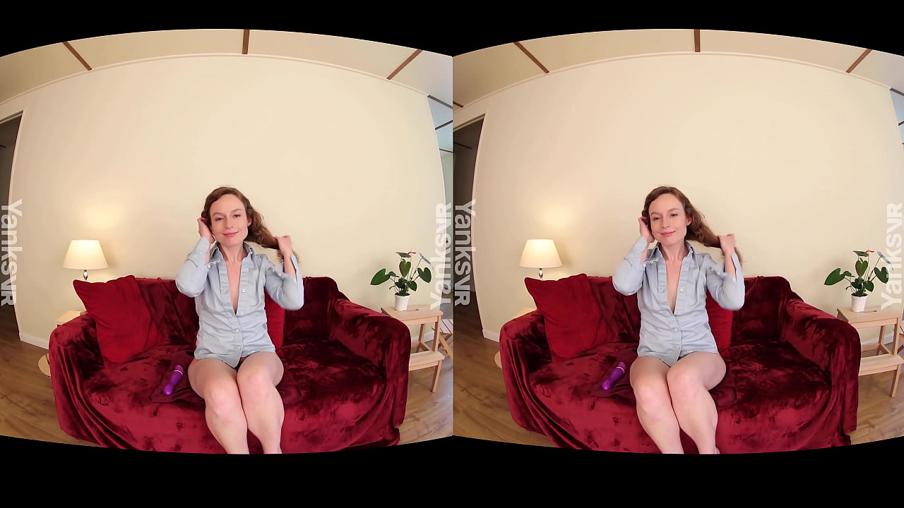 Superb redhead amateur beauty from Yanks Ana toying her delicious hairy cunt