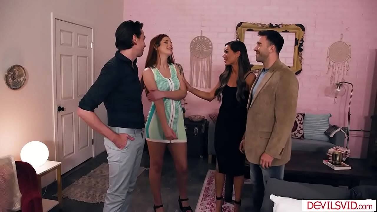 Redhead wife licked then fucked by her friends husband