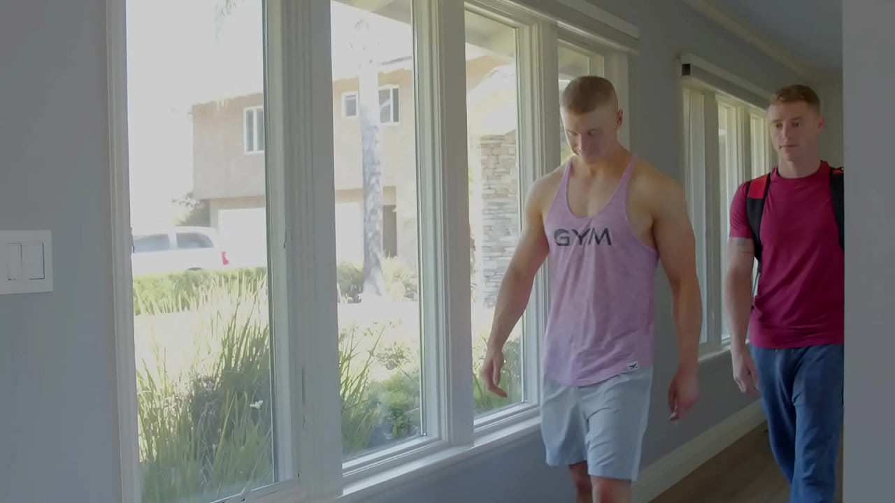 Stress relief after class by a dong in his ass