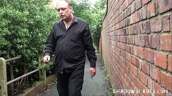 Redhead amateur Sacha in public bondage and humiliating outdoor domination