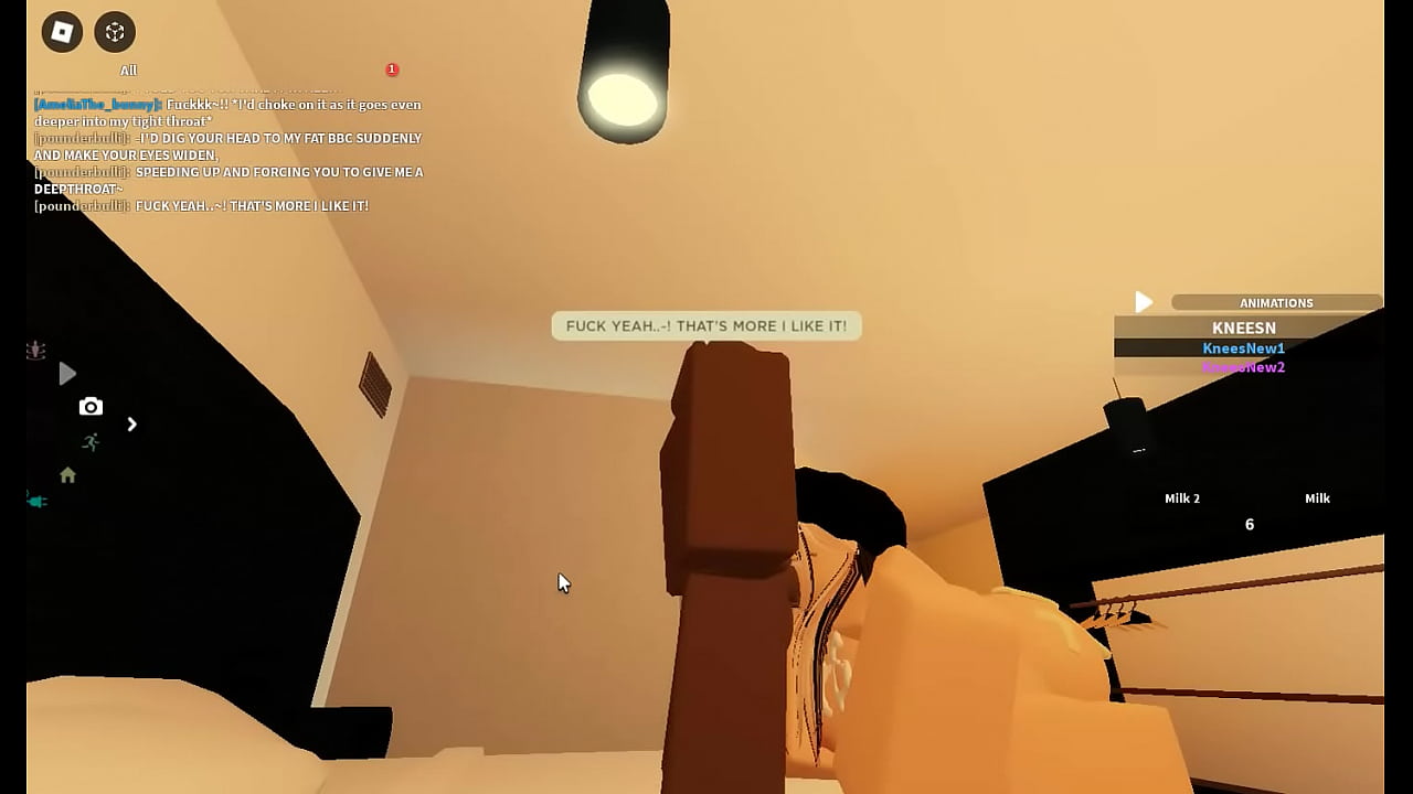 Roblox chubby white slut got BBC'ed