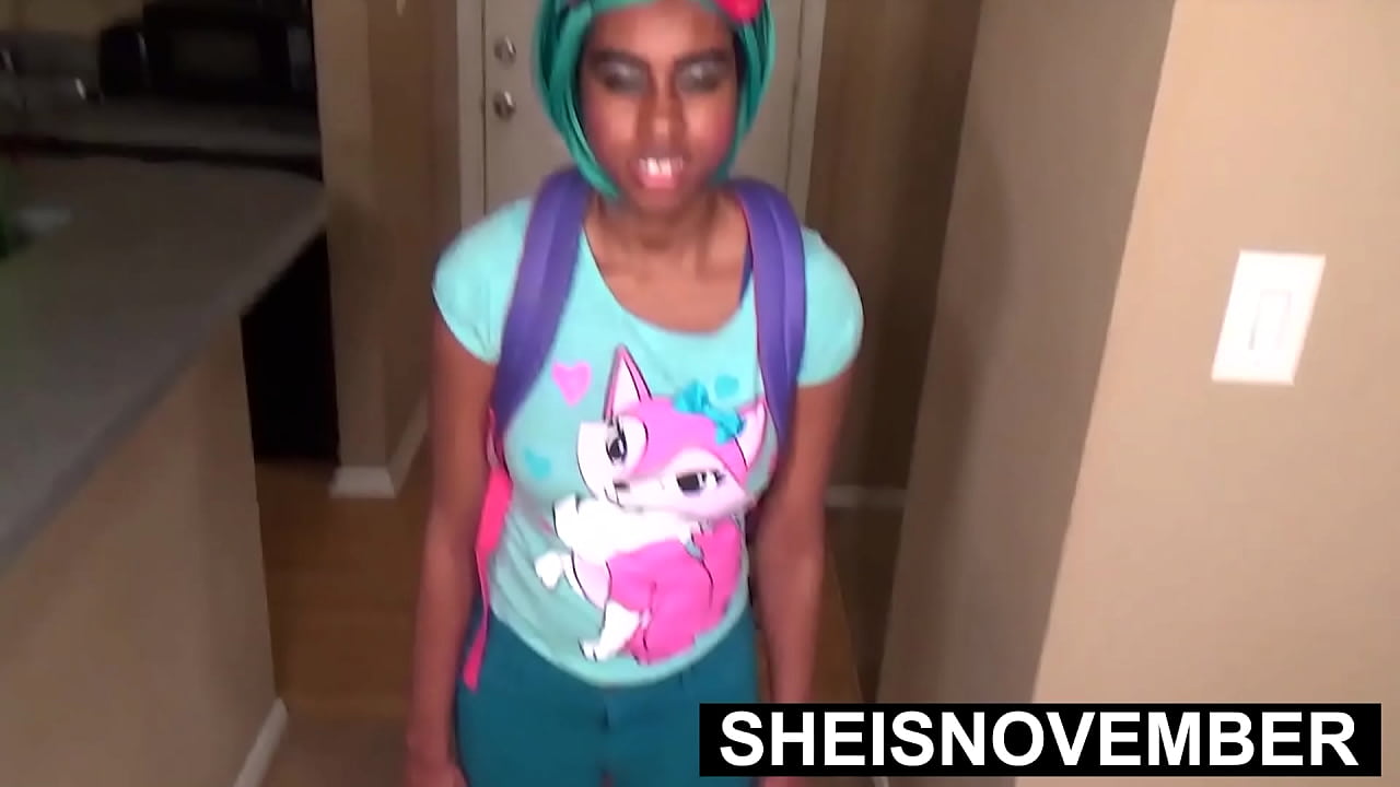 Punishing Cum Swallow After My Step Daughter Caught Sneaking Out Of Classes Early Offering Me A Student Blowjob And Fuck To Keep Secret From Her Step Mom, Cute Skinny Nerd Sheisnovember Riding Hardcore Pussy Fucking My Horny BBC By Msnovember