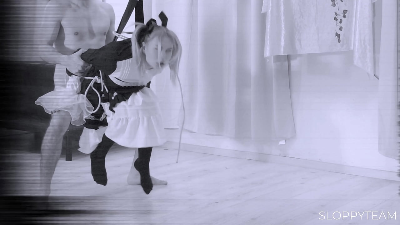 CCTV: Blonde Teen Fucked on Swing * SUSPENSION BONDAGE Shibari BDSM