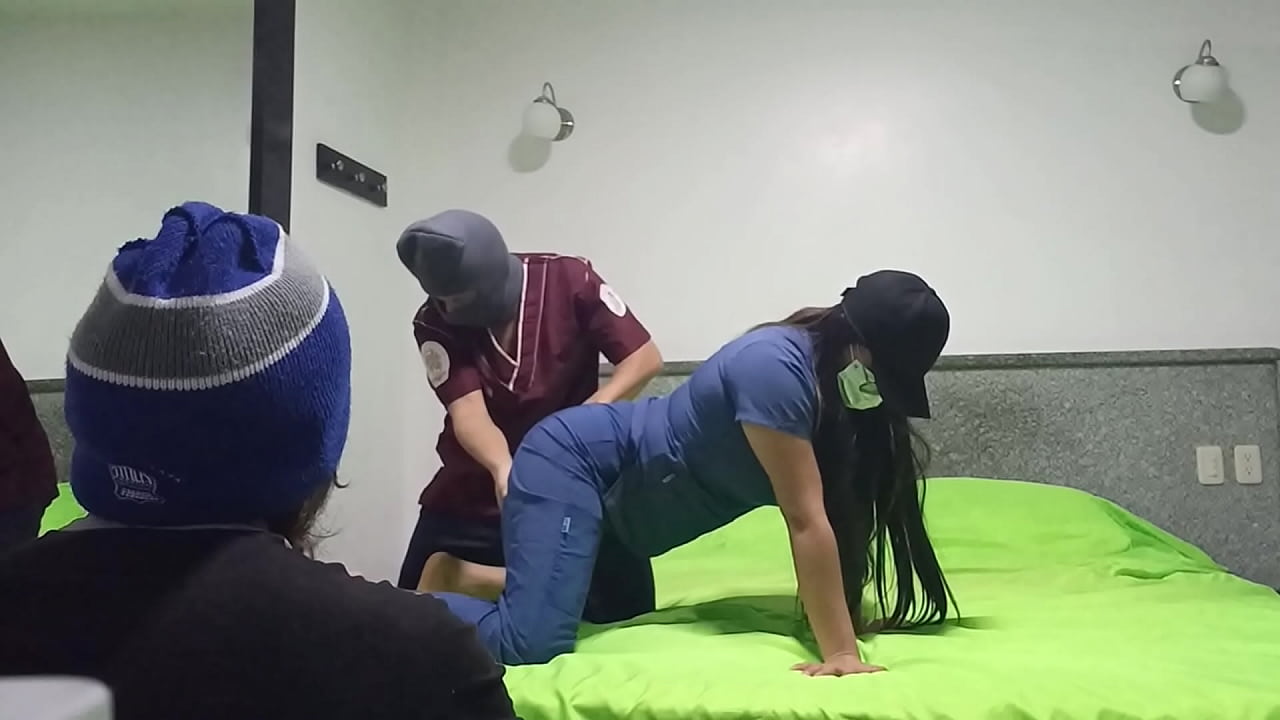 cuckold husband brought his wife to the hotel and I fucked her like a whore in front of her eyes