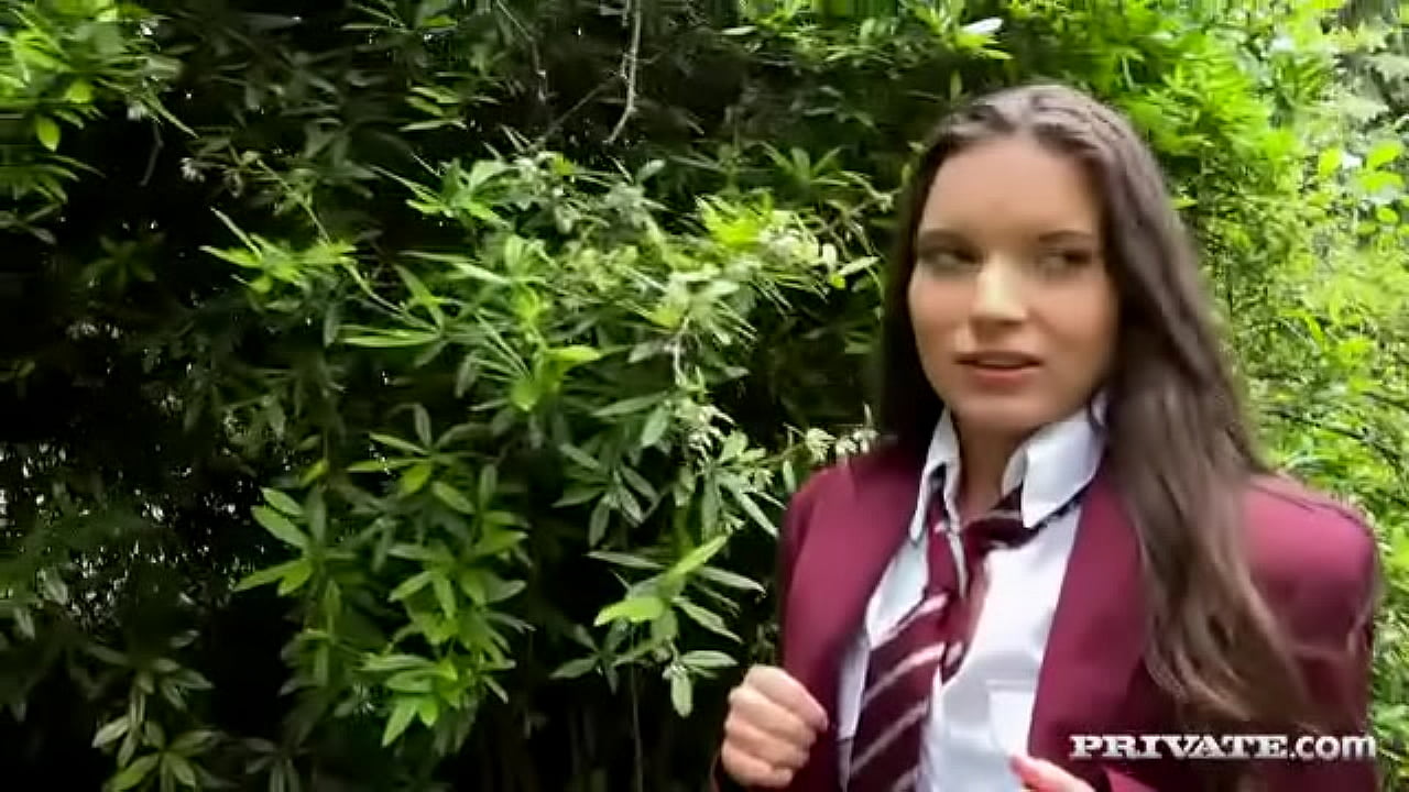 Tight Teen Anita Bellini has both holes plugged by two Gardeners