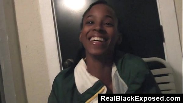 Dagfs - Cutie Ebony Stephine Reigins  Sucks A Big Black Cock