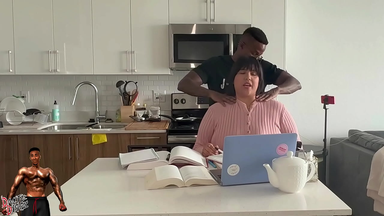 Latina BBW Vanessa Hinata Gives In And Fucks Her Study Buddy