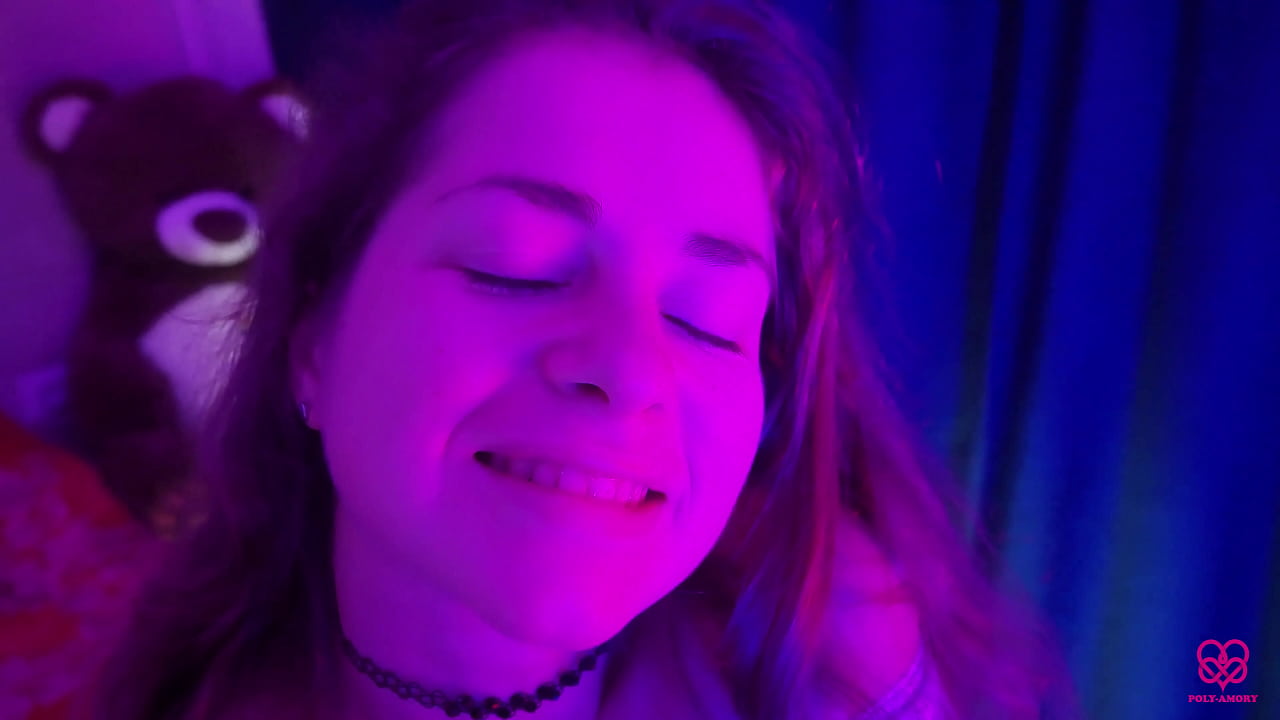 Face reveal Polyamory real threesome 2 girls First ever Video No mask